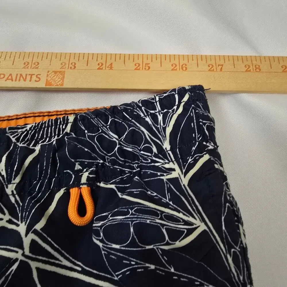 Lands End 3XL Tropical Board Shorts Drawstring  Quick Dry Swim Trunks Pockets